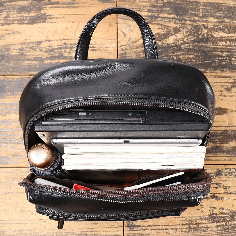 新款男士真皮雙肩包 頭層牛皮商務通勤電腦背包 休閒旅行包雙肩背包 男士後背包推薦 真皮包包