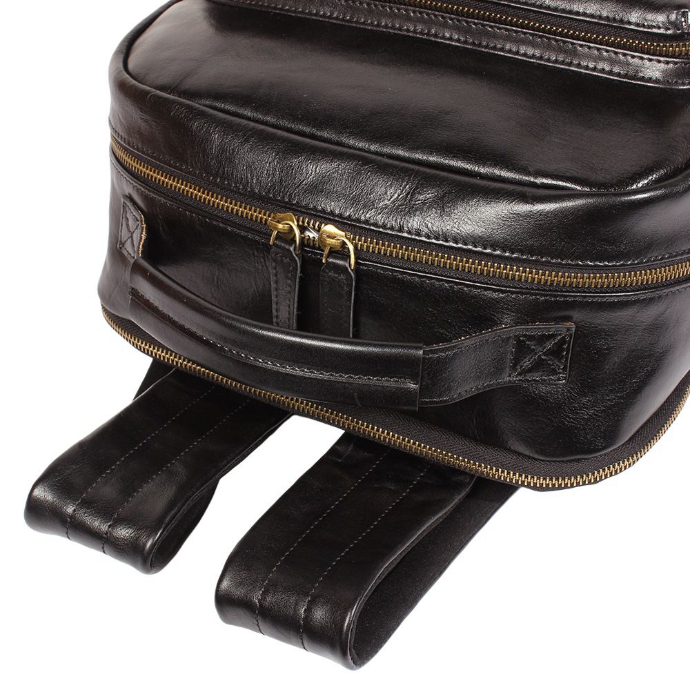 真皮男士後背包 新款雙肩包男款頭層牛皮商務通勤旅行包 大容量雙肩背包電腦包推薦 真皮包包