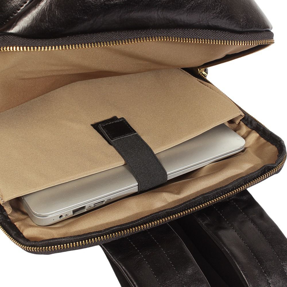 真皮男士後背包 新款雙肩包男款頭層牛皮商務通勤旅行包 大容量雙肩背包電腦包推薦 真皮包包