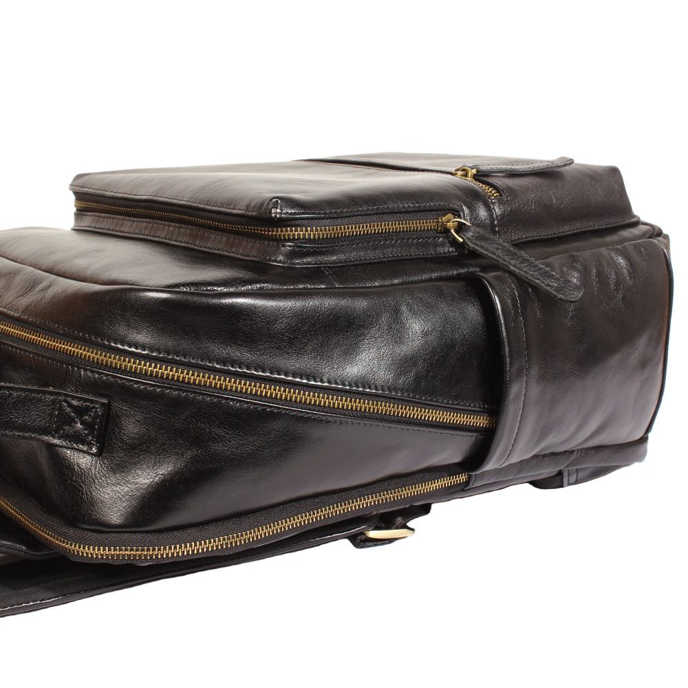 真皮男士後背包 新款雙肩包男款頭層牛皮商務通勤旅行包 大容量雙肩背包電腦包推薦 真皮包包