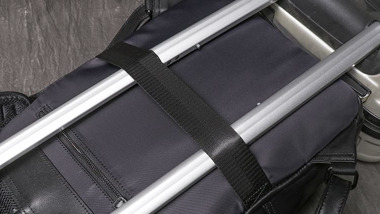 新款真皮穿拉杆箱雙肩包 頭層牛皮出差旅行背包 大容量手提電腦包 男後背包推薦 真皮包包