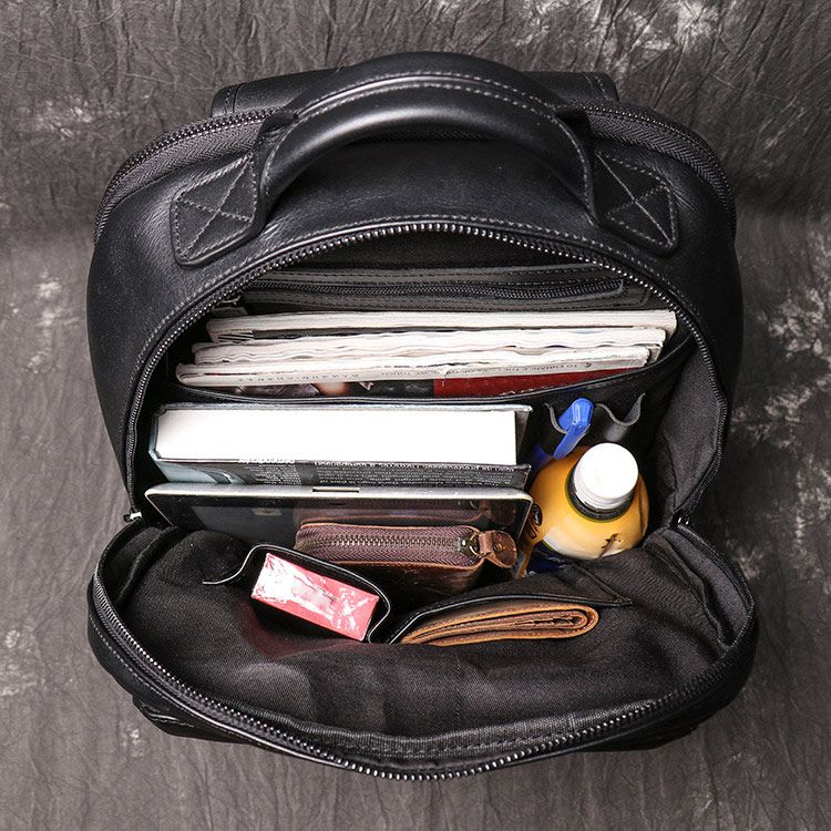 新款真皮穿拉杆箱雙肩包 頭層牛皮出差旅行背包 大容量手提電腦包 男後背包推薦 真皮包包