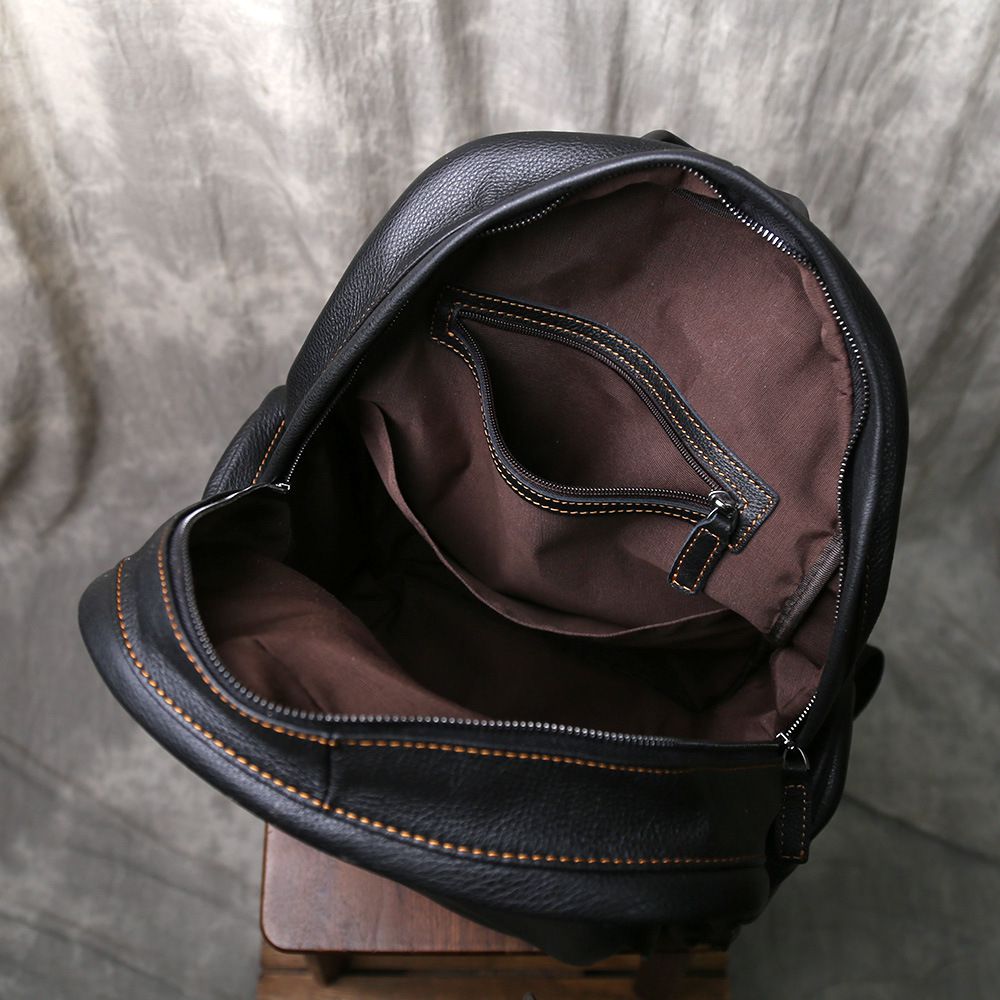 真皮大容量簡約旅遊背包 新款男頭層牛皮軟皮後背包 休閒旅行包雙肩包電腦背包推薦 真皮包包