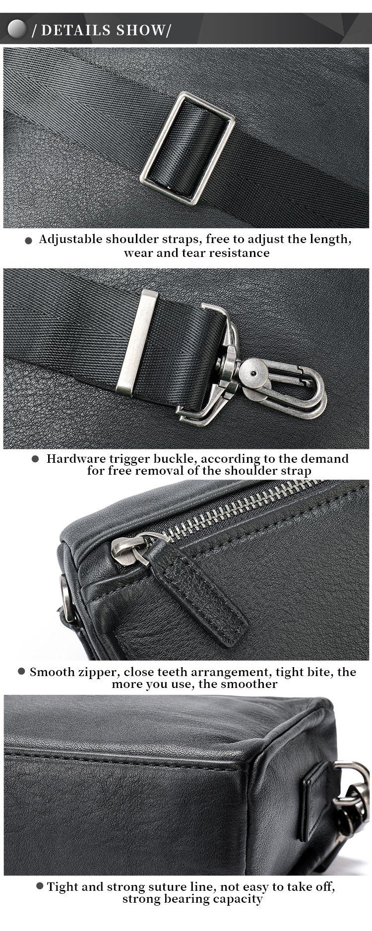 男士單肩包手拿包 時尚潮流百搭真皮男包 休閒簡約胸包 通勤頭層牛皮單肩斜挎包推薦 真皮包包