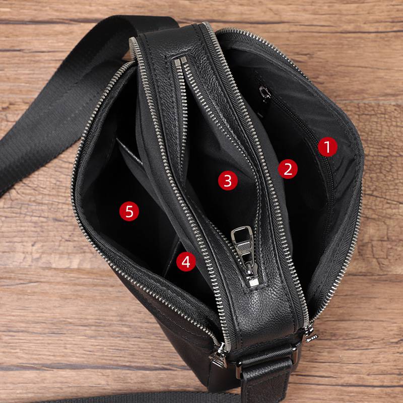 新款男士斜挎包 韓版單肩斜挎小包包 頭層牛皮小方包 真皮男包肩背包側背包推薦 真皮包包