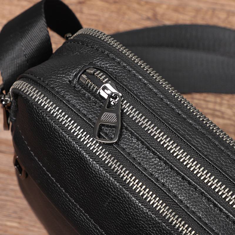 新款男士斜挎包 韓版單肩斜挎小包包 頭層牛皮小方包 真皮男包肩背包側背包推薦 真皮包包