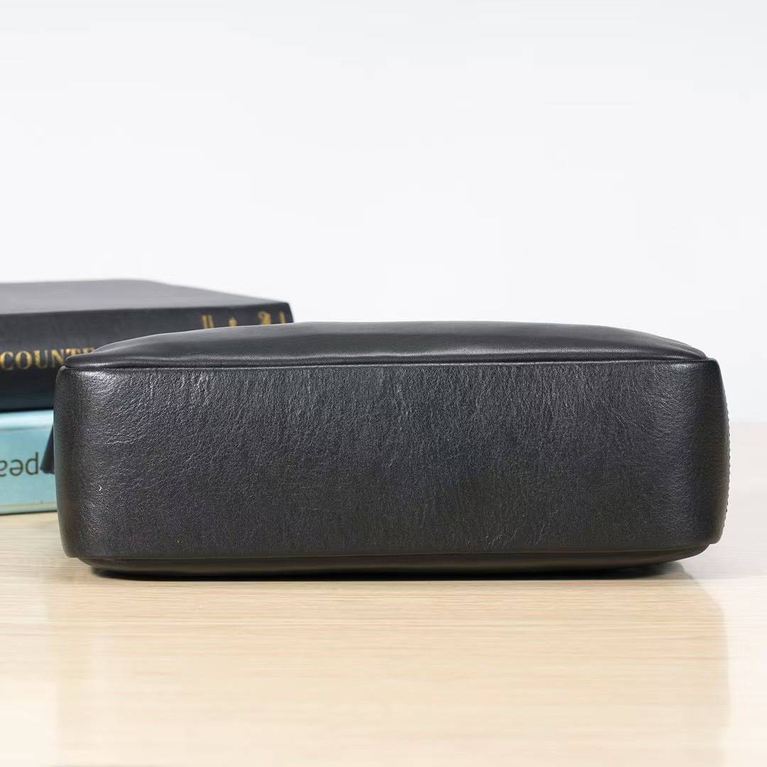 通勤簡約真皮小背包 男士單肩背包斜背包 頭層牛皮耐磨實用斜跨包 男生側背包推薦 真皮包包