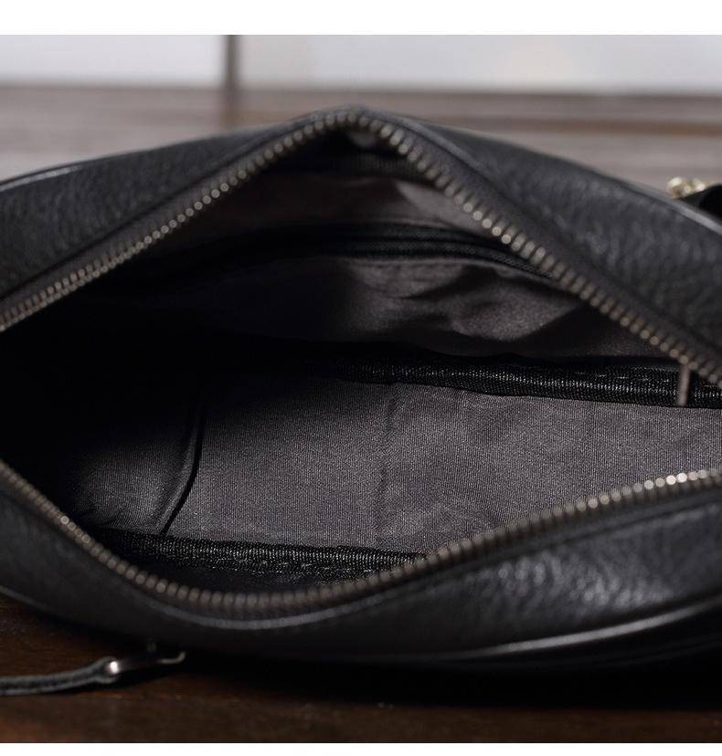 真皮男士斜挎包 小方包男包 輕奢牛皮時尚潮流單肩挎包 休閒新款斜背包推薦 真皮包包