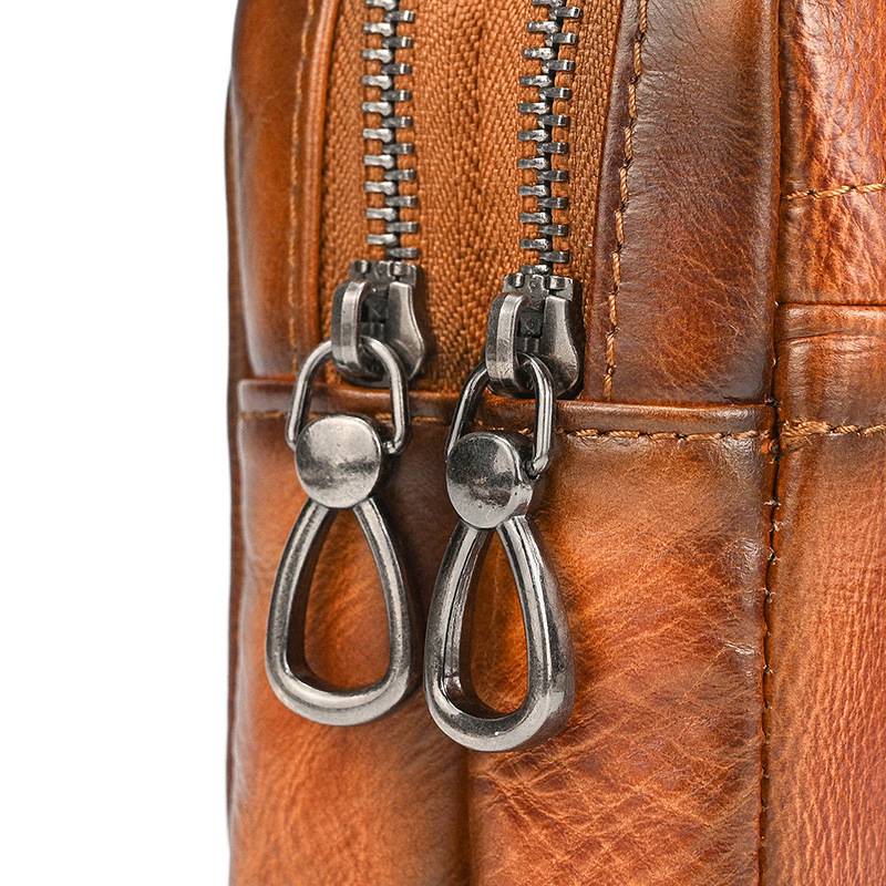 新品復古擦色單肩背包 兩用手抓包斜背包 男女手拿包植鞣革斜跨包 樹膏皮休閒包包推薦 真皮包包