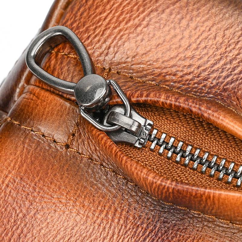 新品復古擦色單肩背包 兩用手抓包斜背包 男女手拿包植鞣革斜跨包 樹膏皮休閒包包推薦 真皮包包