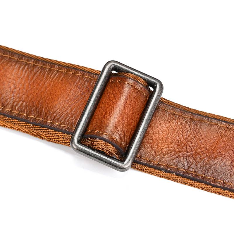 新款頭層樹膏皮單肩包 男士女士植鞣革牛皮斜跨包 復古擦色休閒包斜背包郵差包推薦 真皮包包