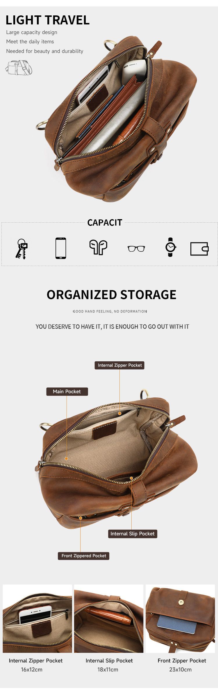 復古擦色斜背包 瘋馬皮男士單肩背包側背包 頭層牛皮郵差包 真皮休閑肩背包推薦